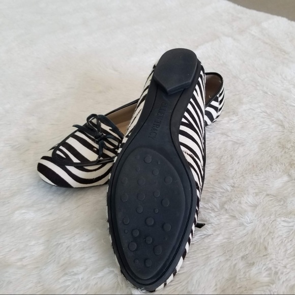 Gently Used Ellen Tracy Zebra Print Flats Cow Hair - Picture 8 of 10